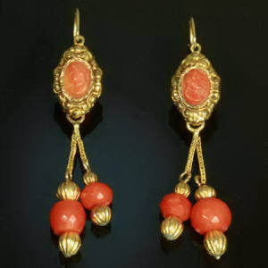 Antique Victorian earrings between $500 and $1500