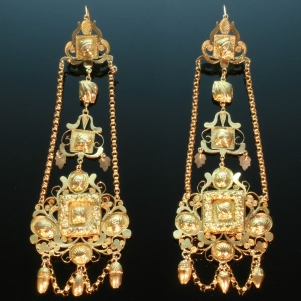Antique earrings between $2500 and $7000