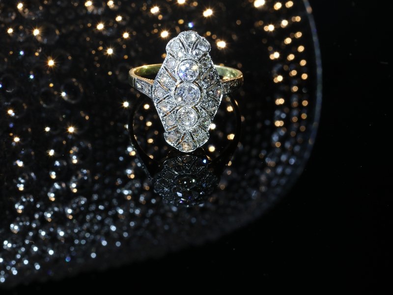 Click the picture to get to see this Genuine Vintage Art Deco diamond engagement ring.