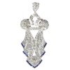 antique and estate pendants with blue