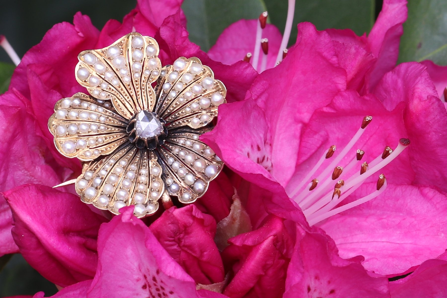 Click the picture to get to see this Antique gold pansy pendant and brooch symbol of love and remembrance.