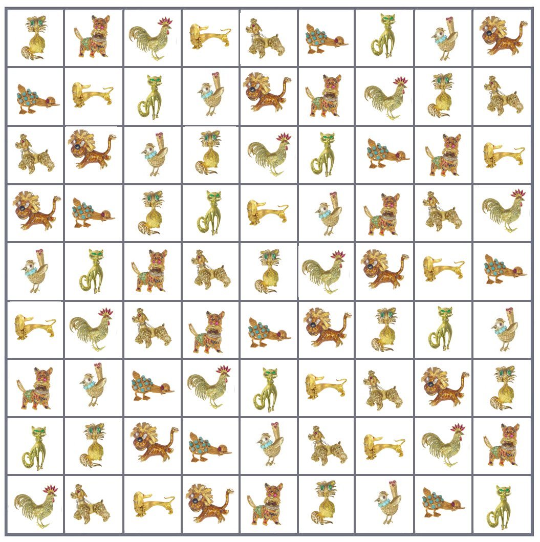 Click picture to get to all our original vintage animal jewellery